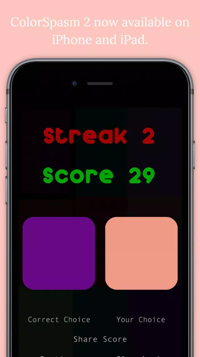 Tangkapan layar ColorSpasm 2 - Color Memory Match