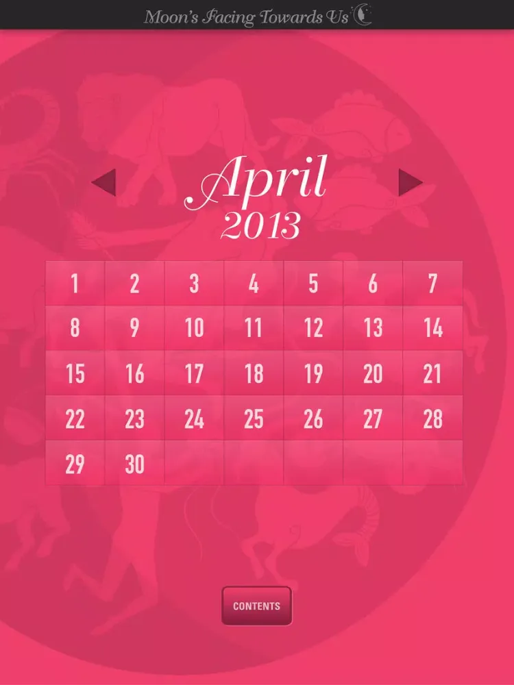Capturas de pantalla de Lunar Calendar '13 iPad 