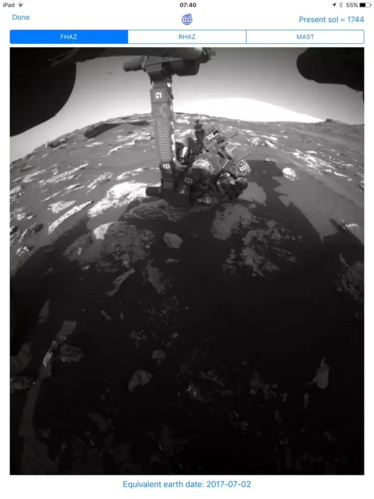Explore Mars iPad  스크린샷