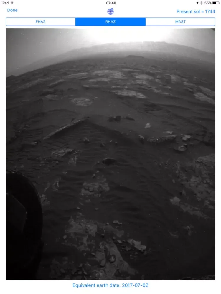 Explore Mars iPad  스크린샷