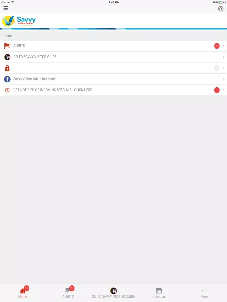 Savvy Visitor Guide iPad  스크린샷