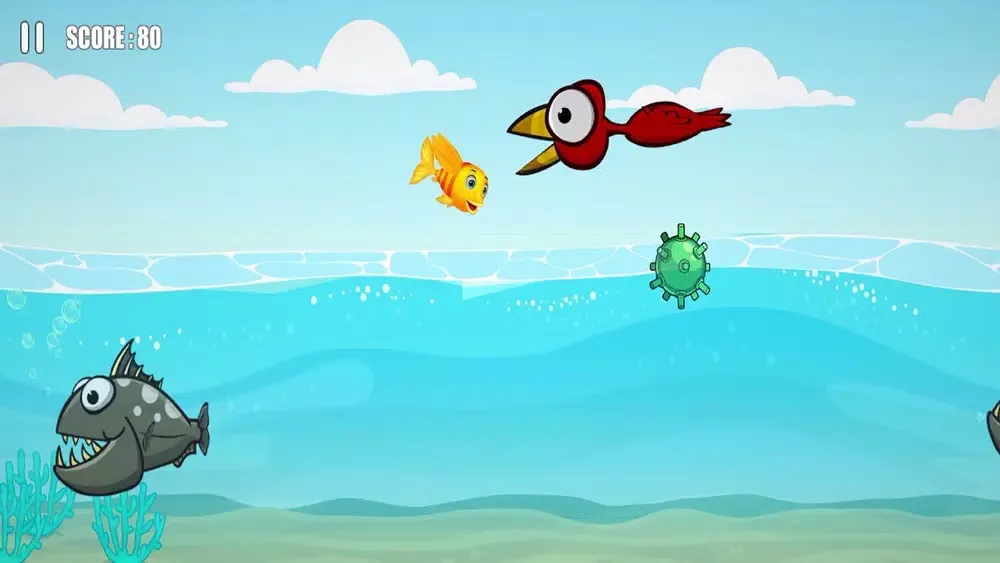 Capturas de tela do Flying Fish: Survival In Sea