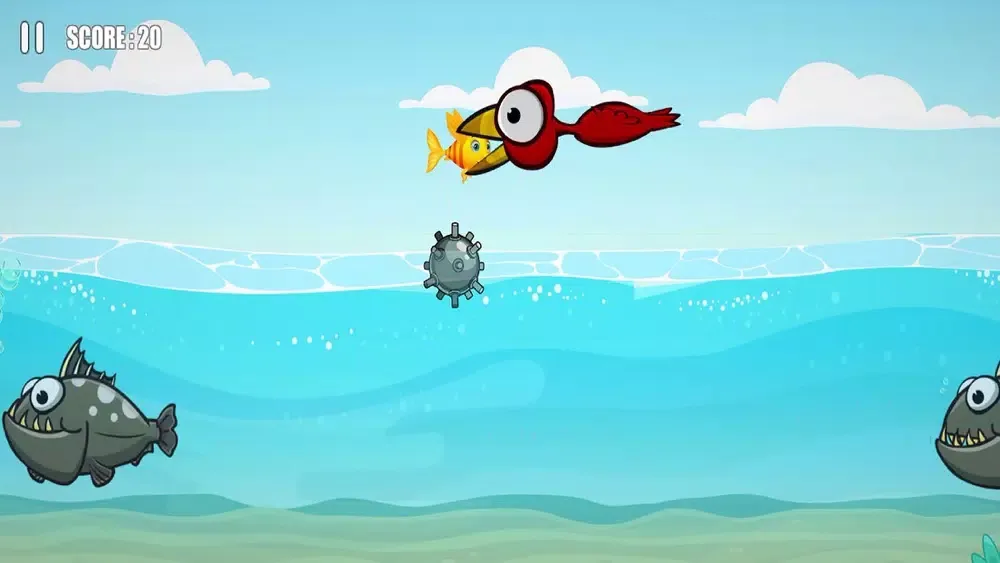 Capturas de tela do Flying Fish: Survival In Sea
