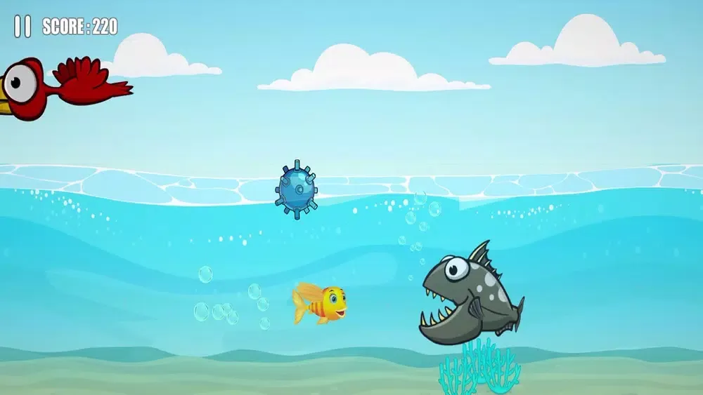 Capturas de tela do Flying Fish: Survival In Sea