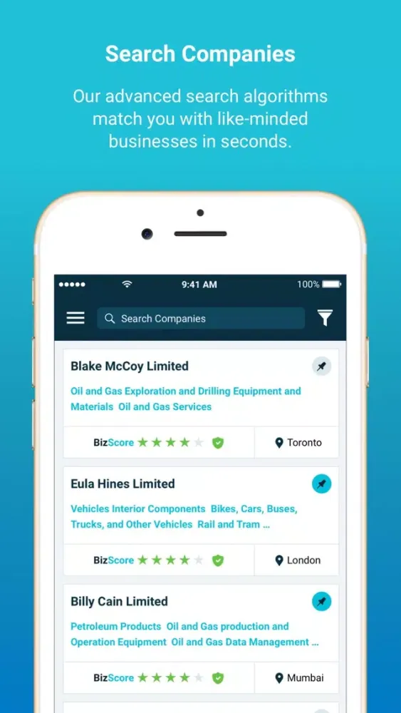 BizVibe – B2B Trade Marketplace سکرین شاٹس
