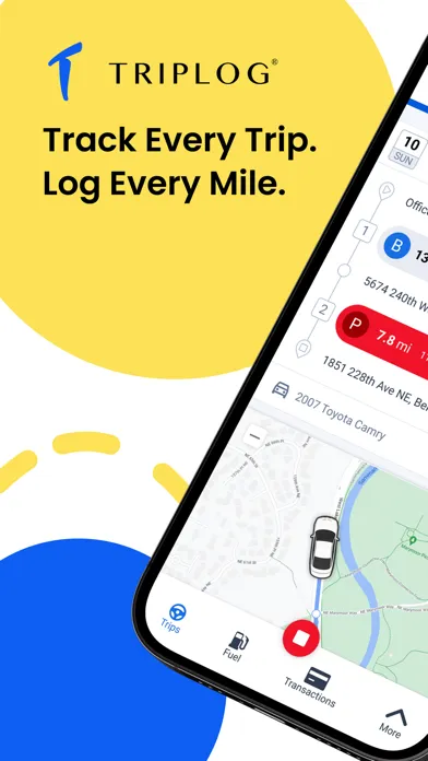 Zrzuty ekranu TripLog: Mileage Tracker & Log