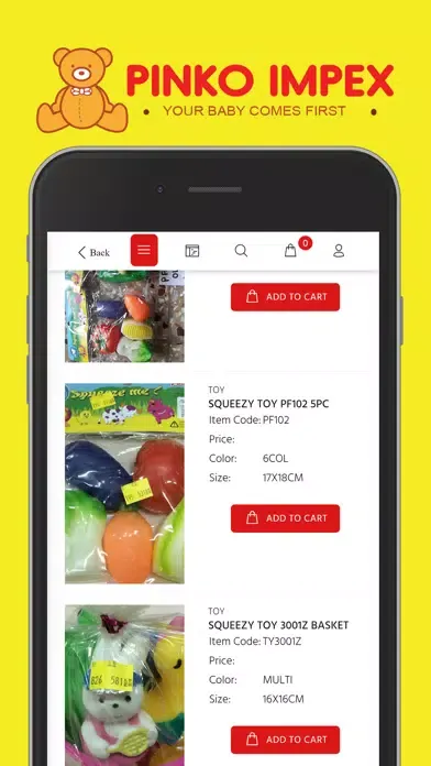 Capturas de pantalla de Pinko Impex - Baby Products