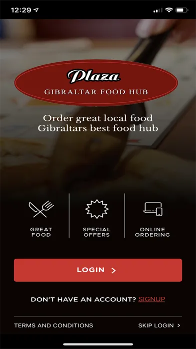 Tangkapan layar Plaza Food Hub
