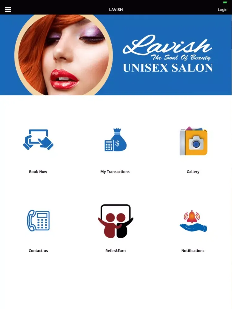 Lavish Unisex Salon iPad  스크린샷