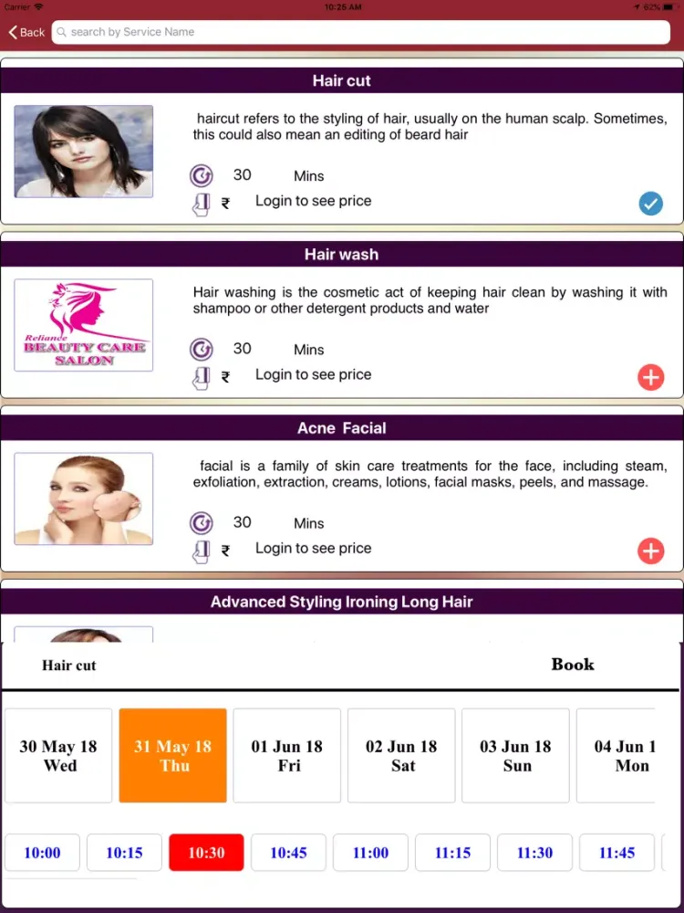 Reliance Beauty Care Hyd iPad  Screenshots