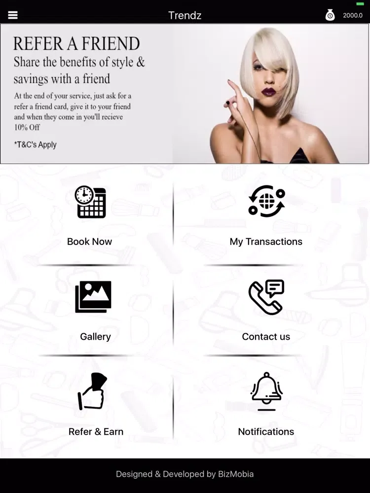Trendz Hair & Beauty Salon iPad  স্ক্রিনশট
