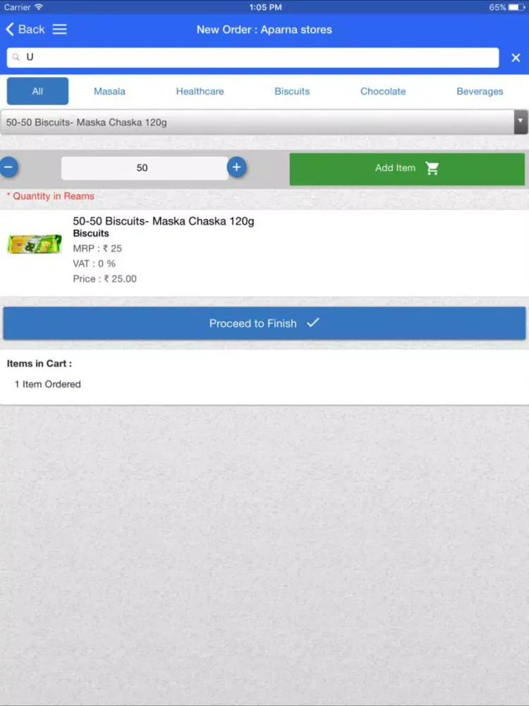 Trident Order Management App iPad  Ekran Görüntüleri