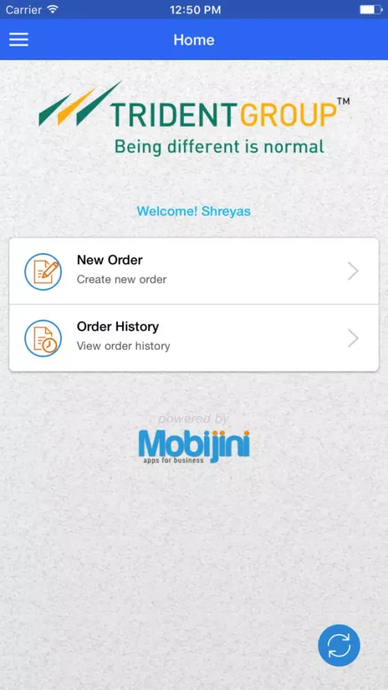 Trident Order Management App Ekran Görüntüleri