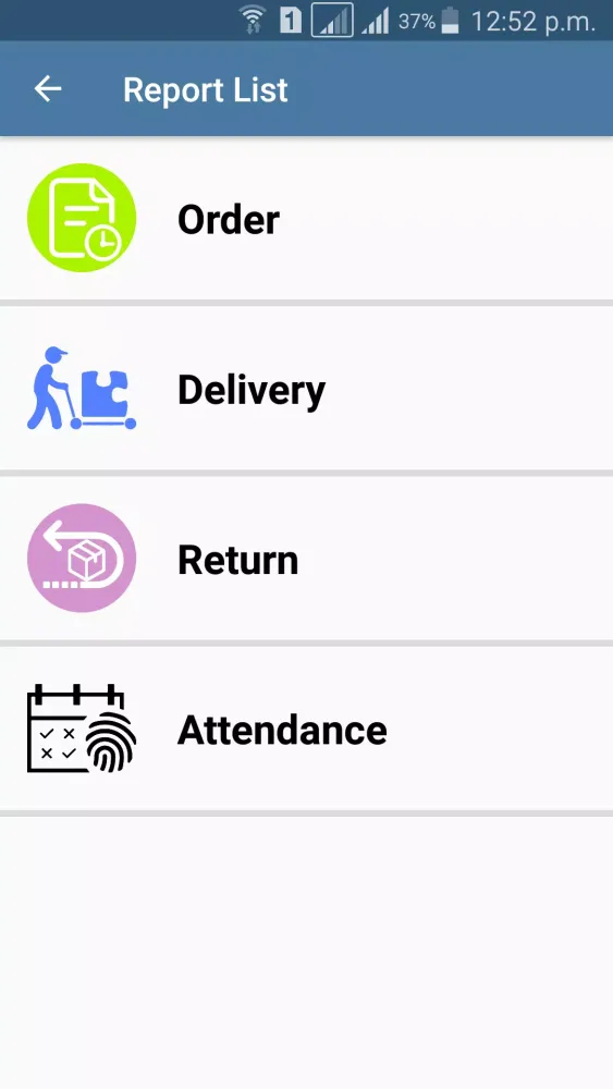 Ảnh chụp màn hình của Walton SmartSales