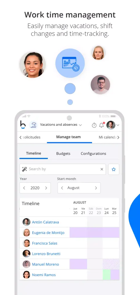 Bizneo's Human Resources App Screenshots