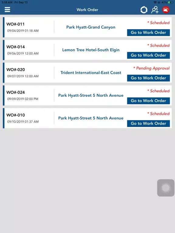 Field Service for KEC iPad  Screenshots