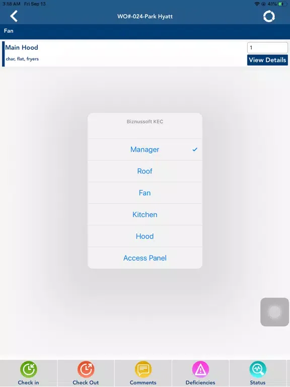Field Service for KEC iPad  Screenshots
