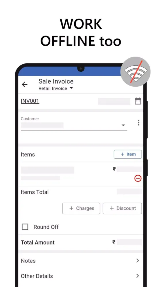 Billing App - GST, Accounting Screenshots