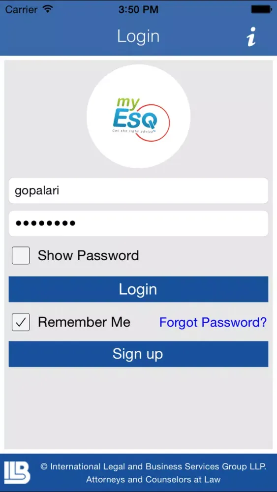 MyESQ ILBSG应用截图