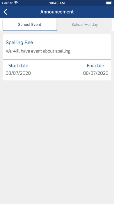 Tangkapan layar Phum Student Portal