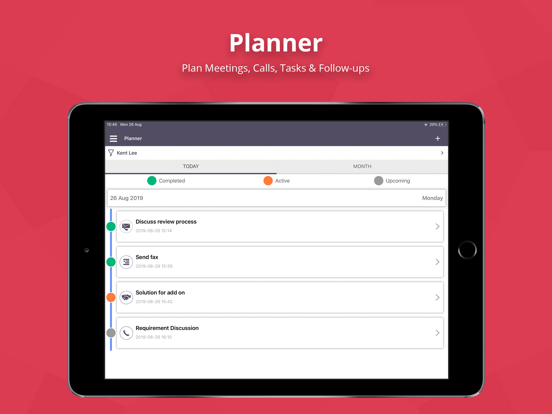 Captures d'écran de TapCRM for SuiteCRM/SugarCRM iPad 