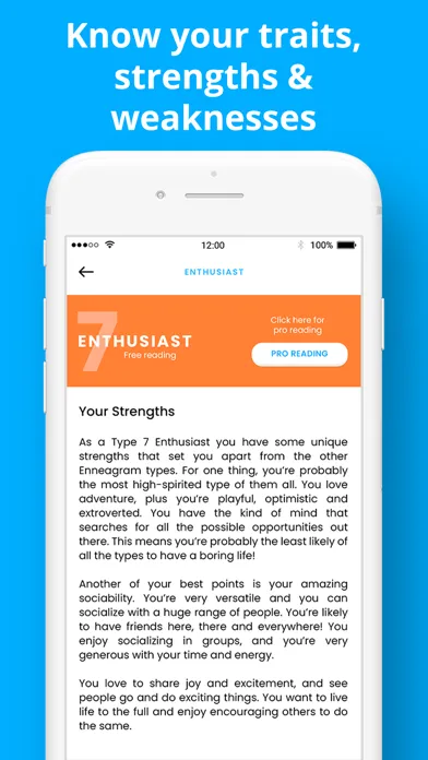 Capturas de pantalla de Enneagram: Birthname Analyzer!