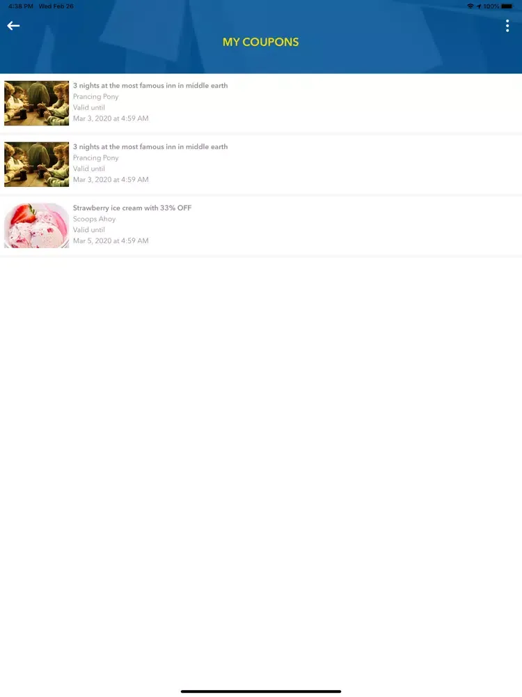 Bizu Discounts Online iPad  स्क्रीनशॉट
