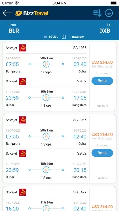 BizzTravels應用截圖