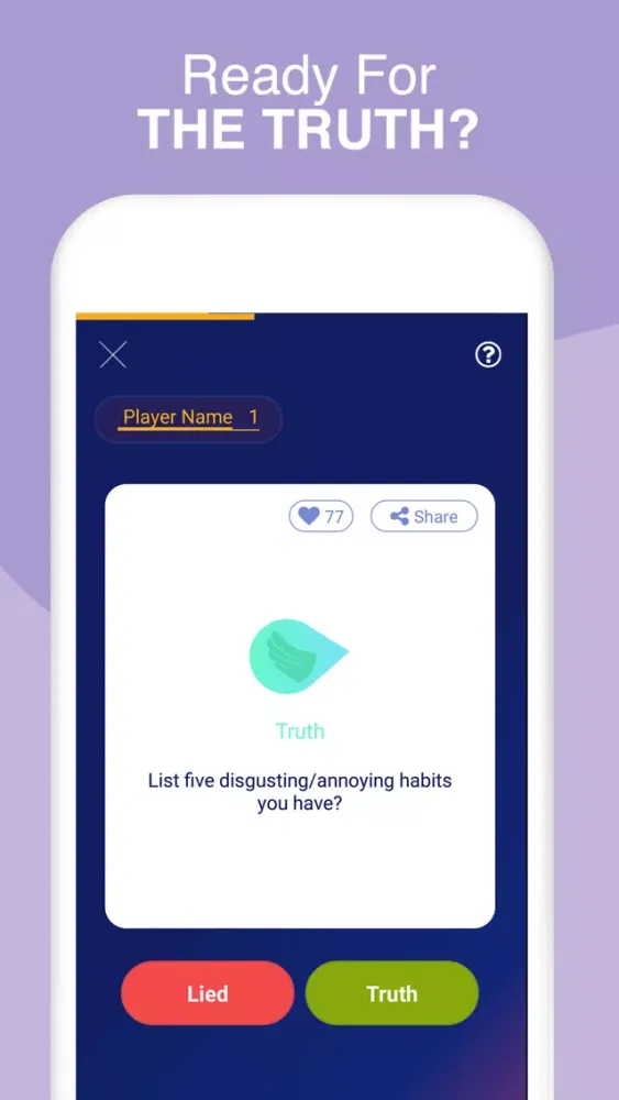 Tangkapan skrin Truth or Dare?Dirty party game