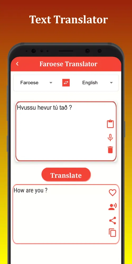 Faroese Translator Screenshots