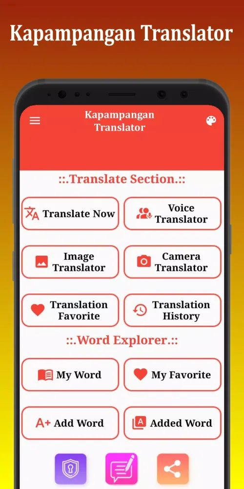 Capturas de tela do Kapampangan Translator