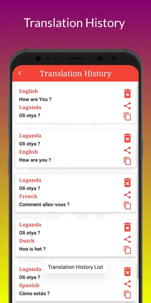 Luganda Translator Screenshots