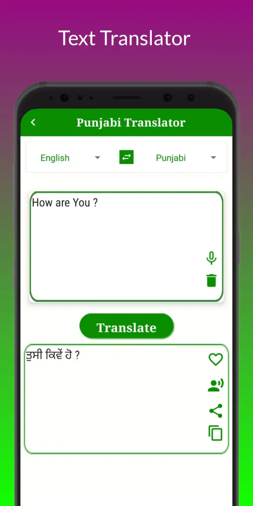 Capturas de pantalla de Punjabi Translation
