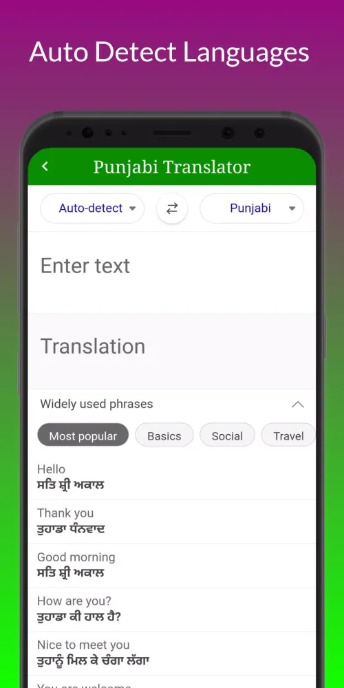 Capturas de pantalla de Punjabi Translation