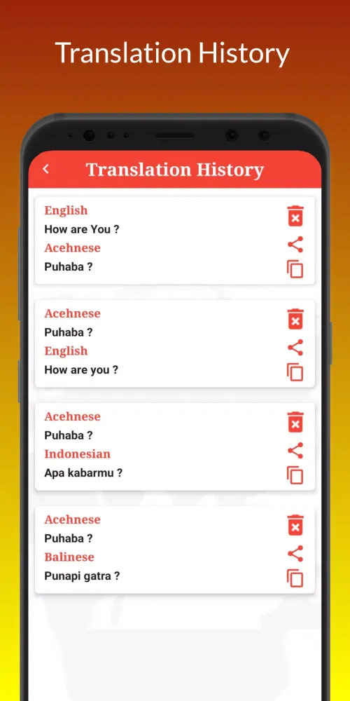 Acehnese Translator Screenshots