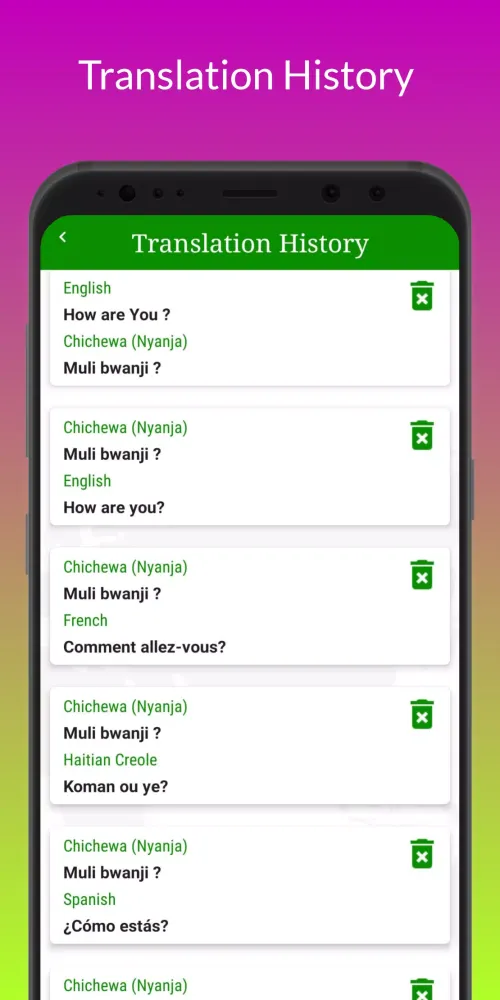 Capturas de pantalla de Chichewa Translator
