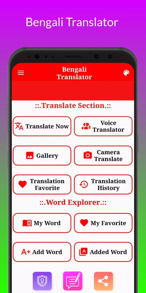 Capturas de pantalla de Bengali Translation