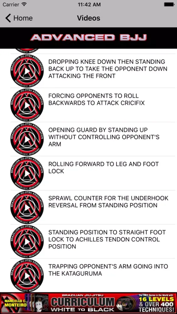 Tangkapan skrin Advanced BJJ - Brazilian Jiu Jitsu