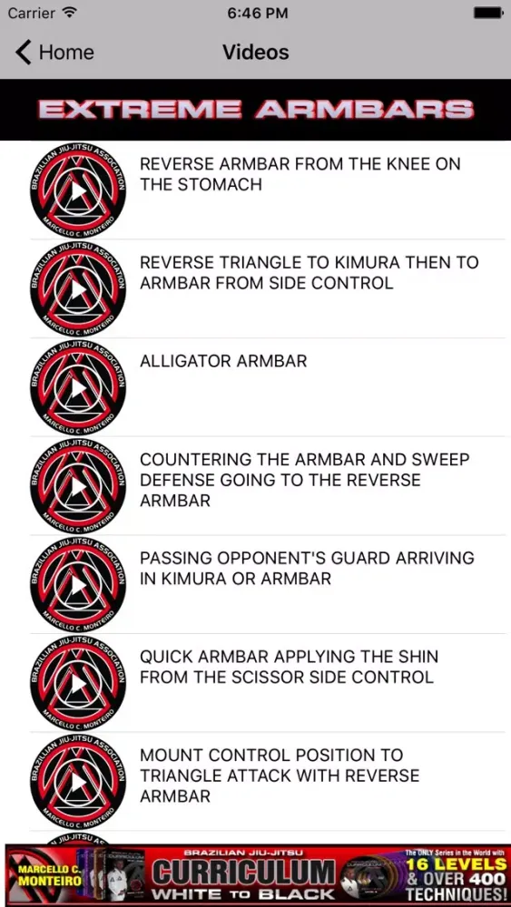 Capturas de tela do BJJ Extreme Armbars - Best Jiu Jitsu SETUPS