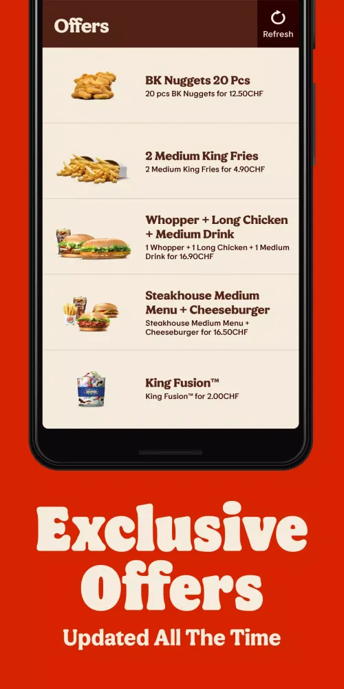 Скриншоты Burger King CH