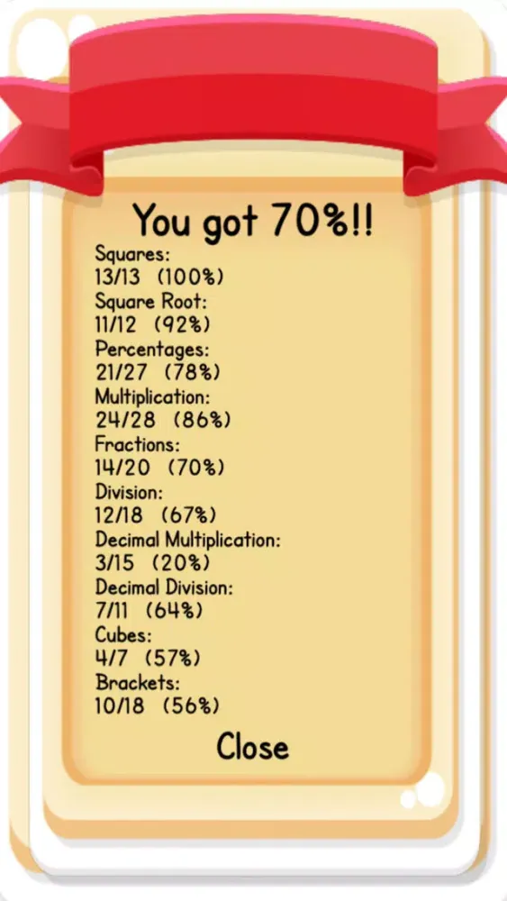 Captures d'écran de The 99 Club Mental Maths Quiz