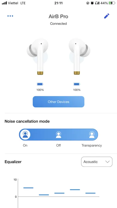 Скриншоты AirB - BKAV headphone control