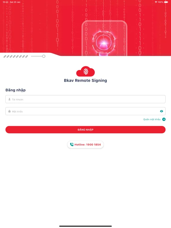 Screenshot di Bkav Remote Signing iPad 