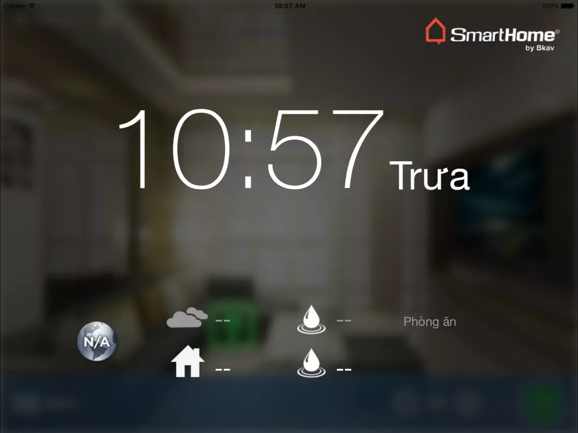 Tangkapan layar Bkav SmartHome Luxury Plus iPad 