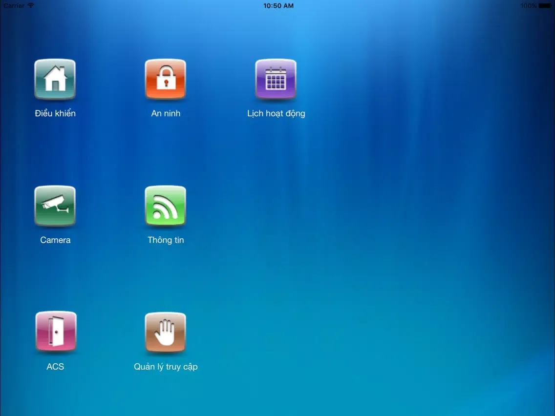 Tangkapan layar Bkav SmartHome Luxury Plus iPad 
