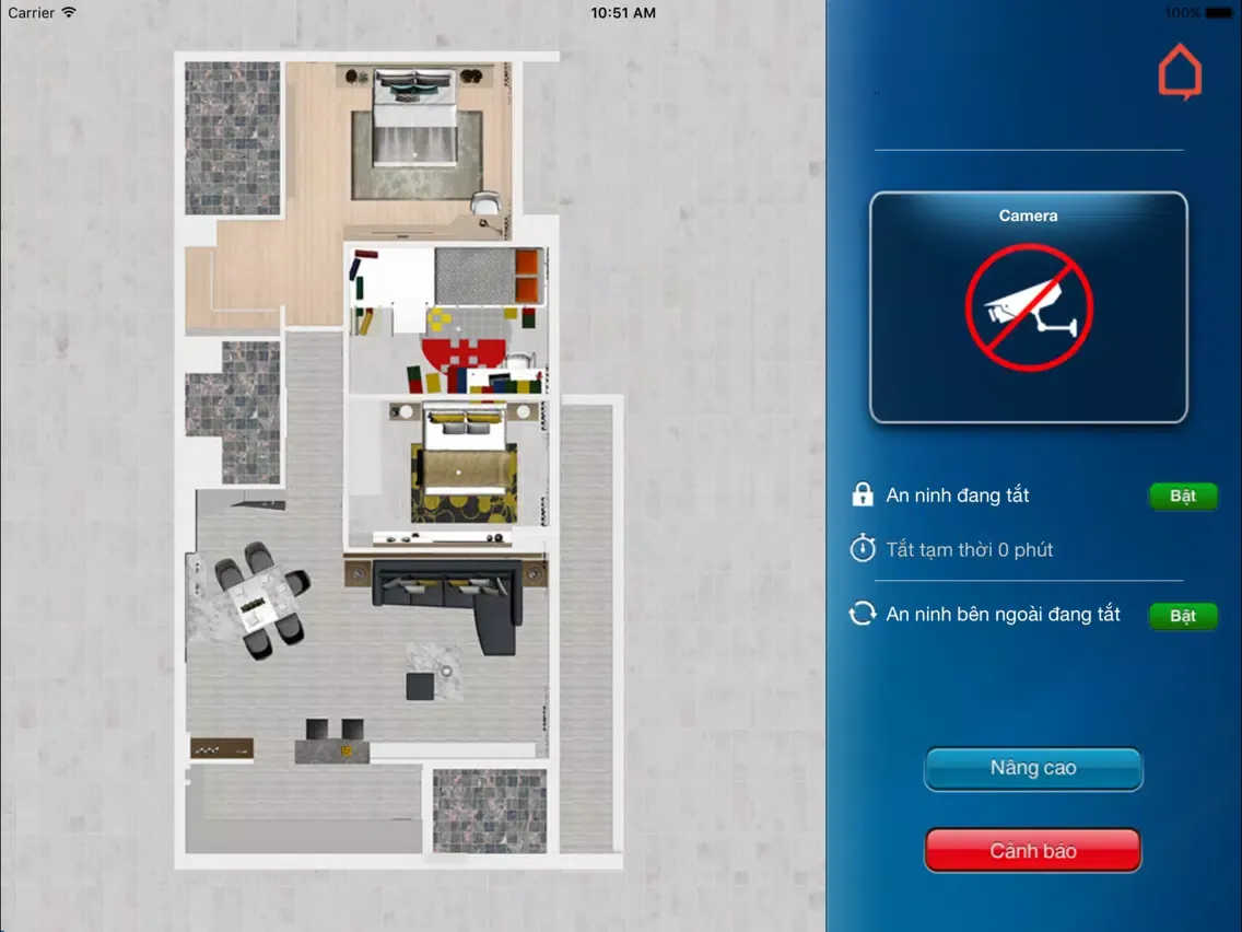 Tangkapan layar Bkav SmartHome Luxury Plus iPad 