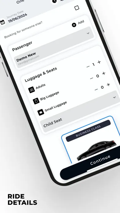 Capturas de pantalla de BK Executive Cars Booking