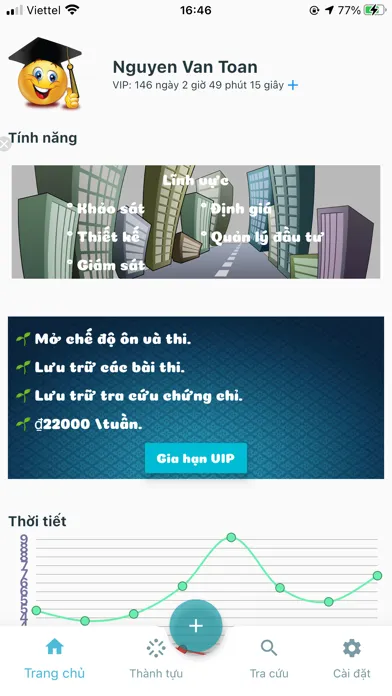 Ảnh chụp màn hình của Chứng Chỉ Hành Nghề Xây Dựng