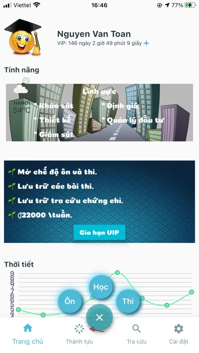 Ảnh chụp màn hình của Chứng Chỉ Hành Nghề Xây Dựng