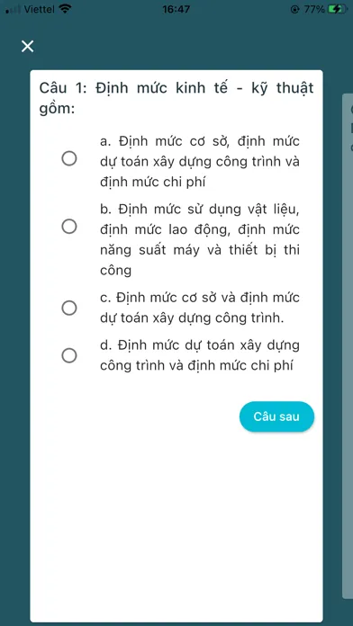 Ảnh chụp màn hình của Chứng Chỉ Hành Nghề Xây Dựng